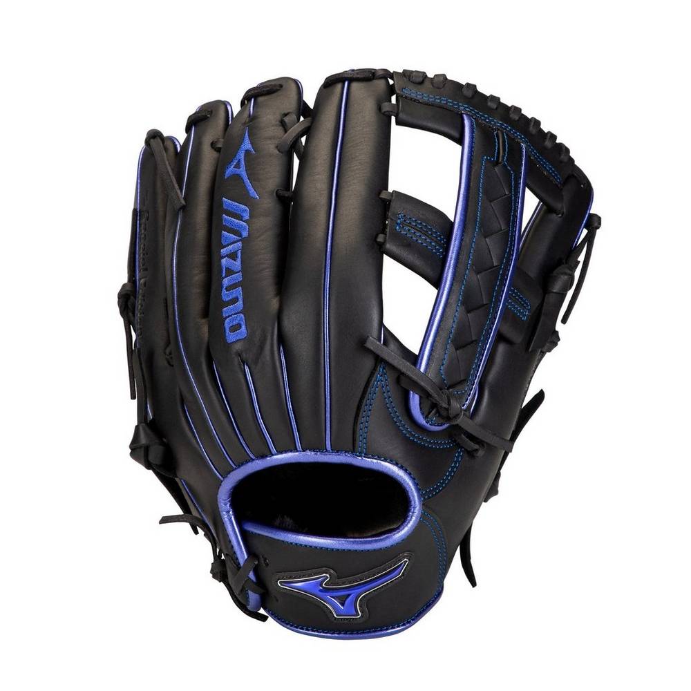 Mens Mizuno MVP Prime SE Slowpitch 12.5" Softball Gloves Black/Royal Philippines (ZHJSEL423)